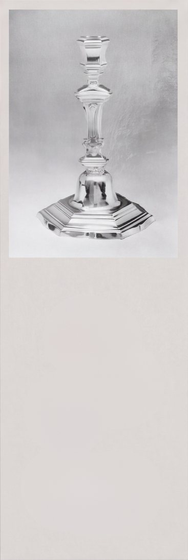 Silver candlestick, luxury wedding invitation suite by UTWÖ Studio